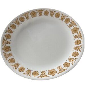 Corelle By Corning Butterfly Gold Pattern Dinner Plates Set Of 4 10.25 Inch